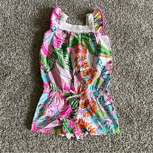 Lilly Pulitzer Baby (12m) Romper w/snap closure. EUC